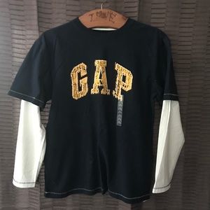 NWT! Gap Logo Long-Sleeved Tee Boys 14/16